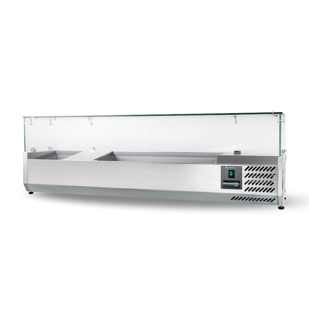 Вітрина-надставка HURAKAN HKN-GXD1200GC зі склом